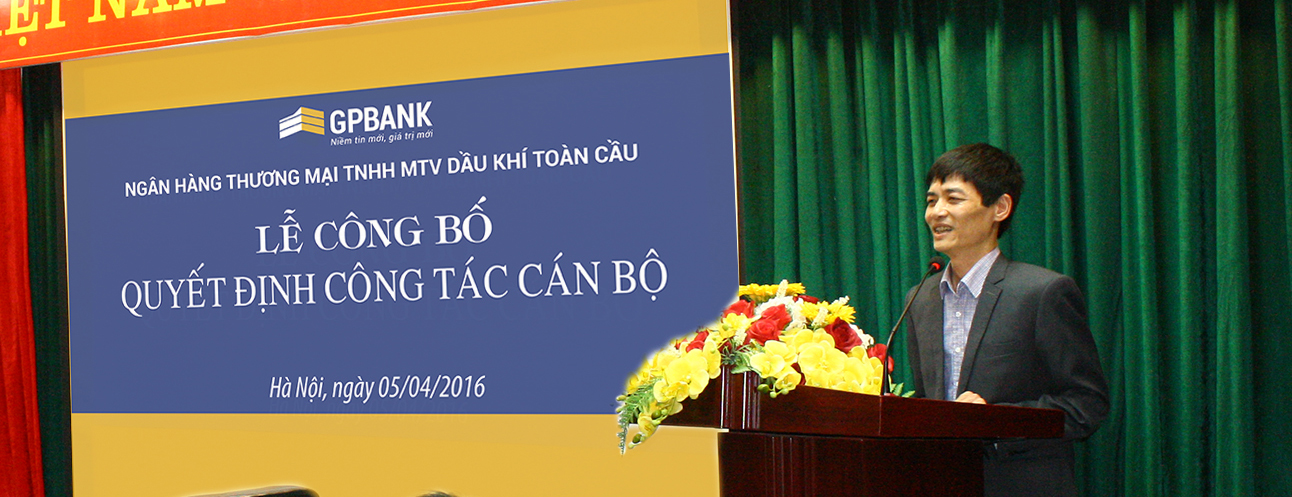 Tân PGĐ PGDTT Đông Đô Trần Thanh Hải phát biểu tại Lễ công bố